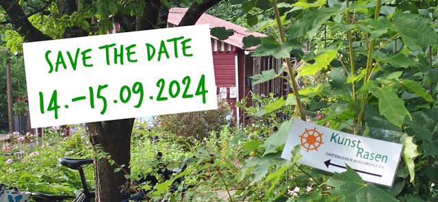 Save the Date 14.09. -15.09.2024 KunstRasen